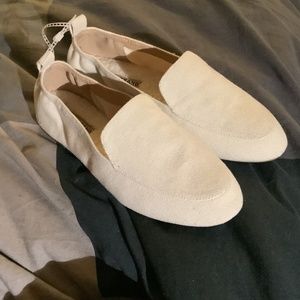 Lucky Brand Cream Canvas Loafers